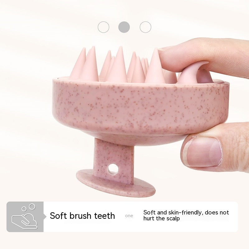 Fashion Massage Soft Rubber Shampoo Brush